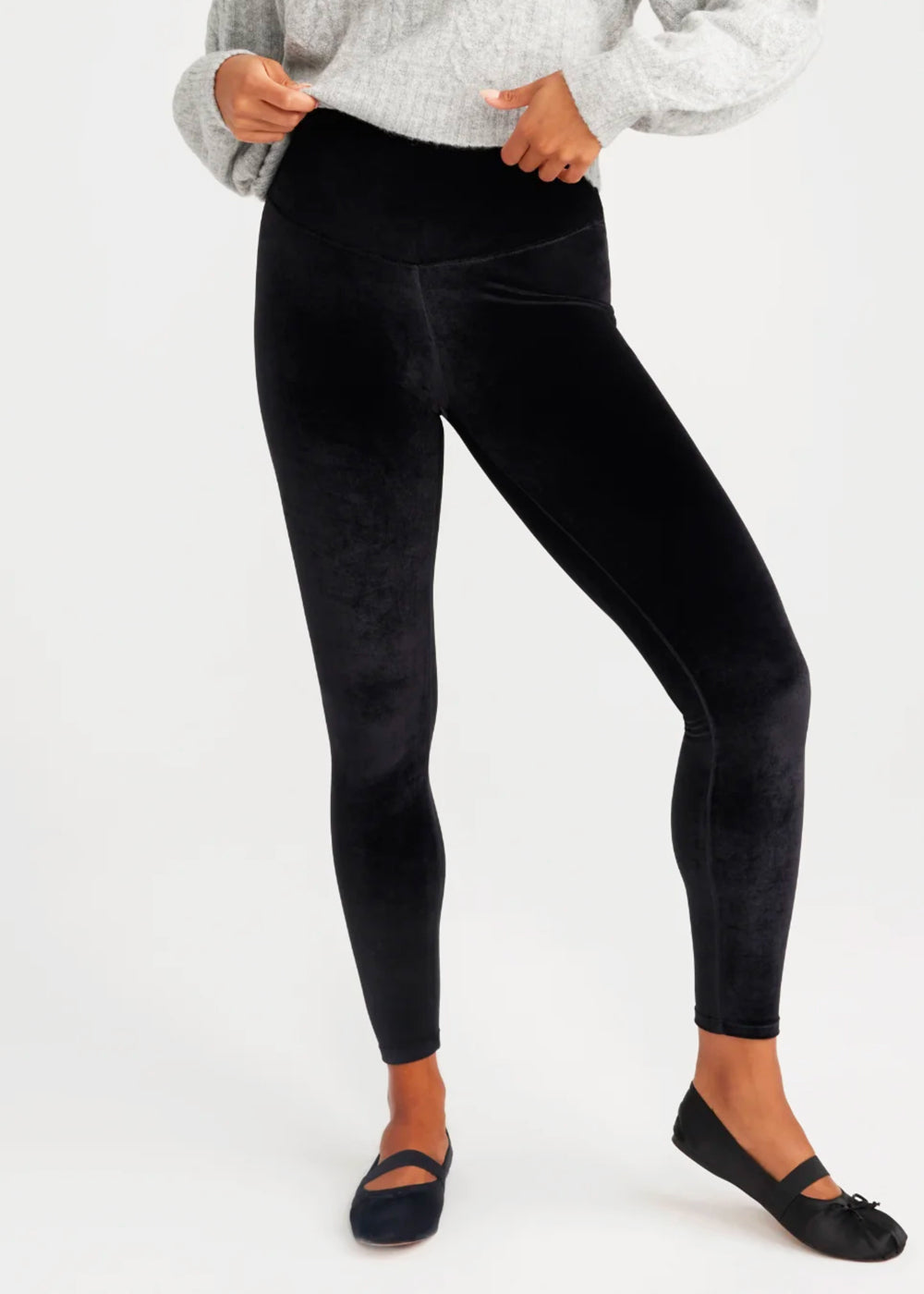 Seamless Comfortable Butt Lifting Legging Black Velvet Shaping