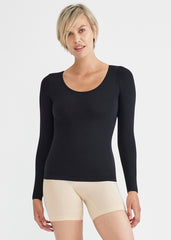 トップス Bedlam Cacao Long Sleeve Black Comfortable Cotton Seamless Long Sleeve Shaping
