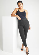 Charcoal Denim Shaping Leggings - Styles Plus Size Fit | Yummie
