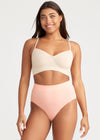 Non-Shaping Retro Brief from Yummie in Peachskin - 2