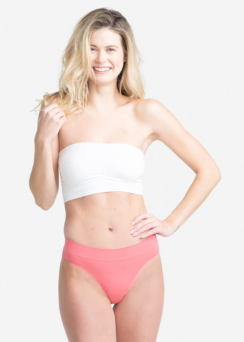 Non-Shaping Bikini - Seamless from Yummie in Desert Rose  - 1