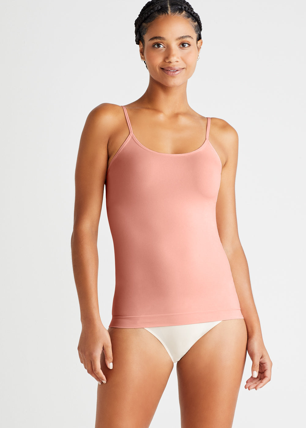 Non-Shaping Camisole - Seamless from Yummie in Impatiens Pink  - 1