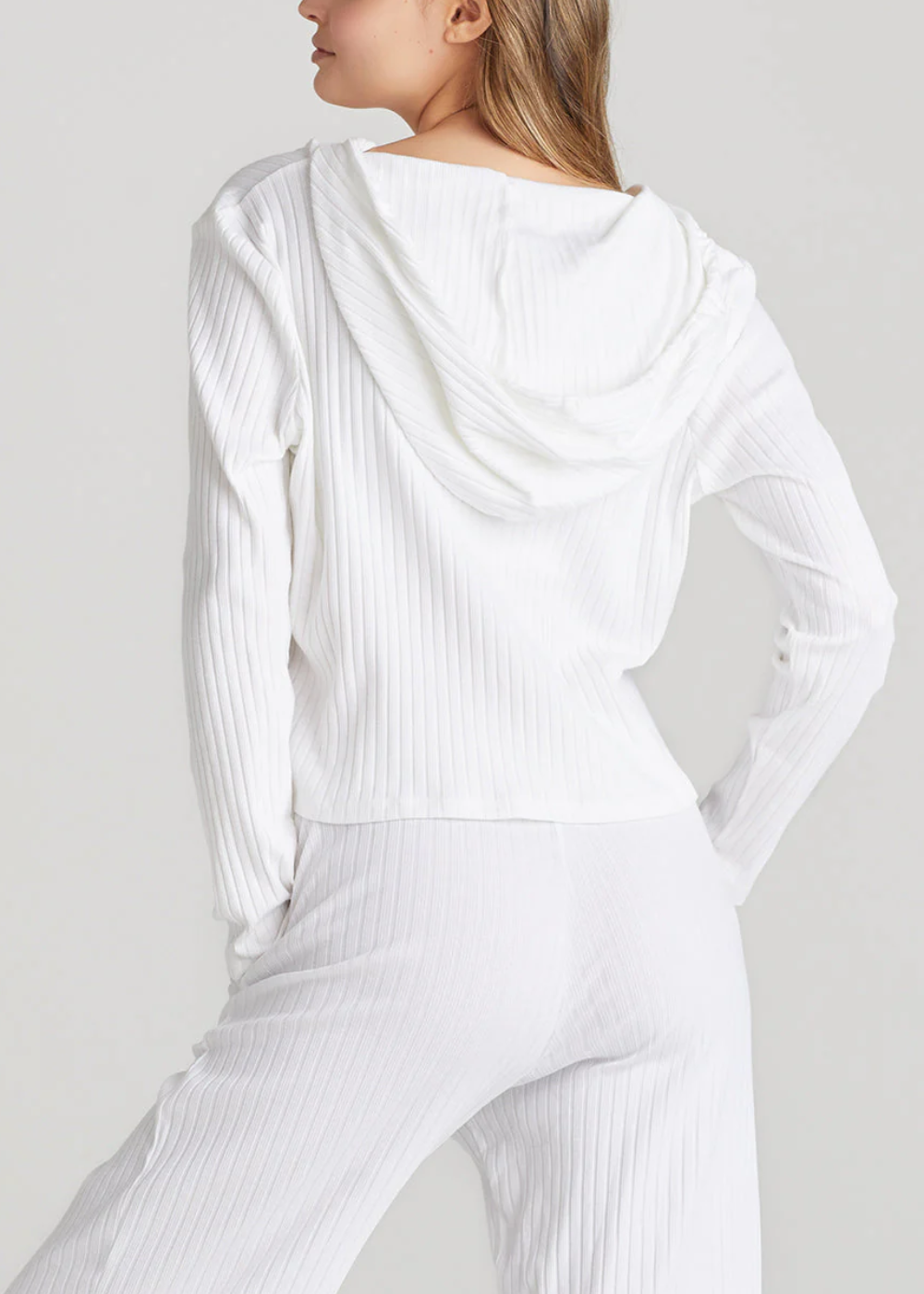 Cropped Hoodie - White
