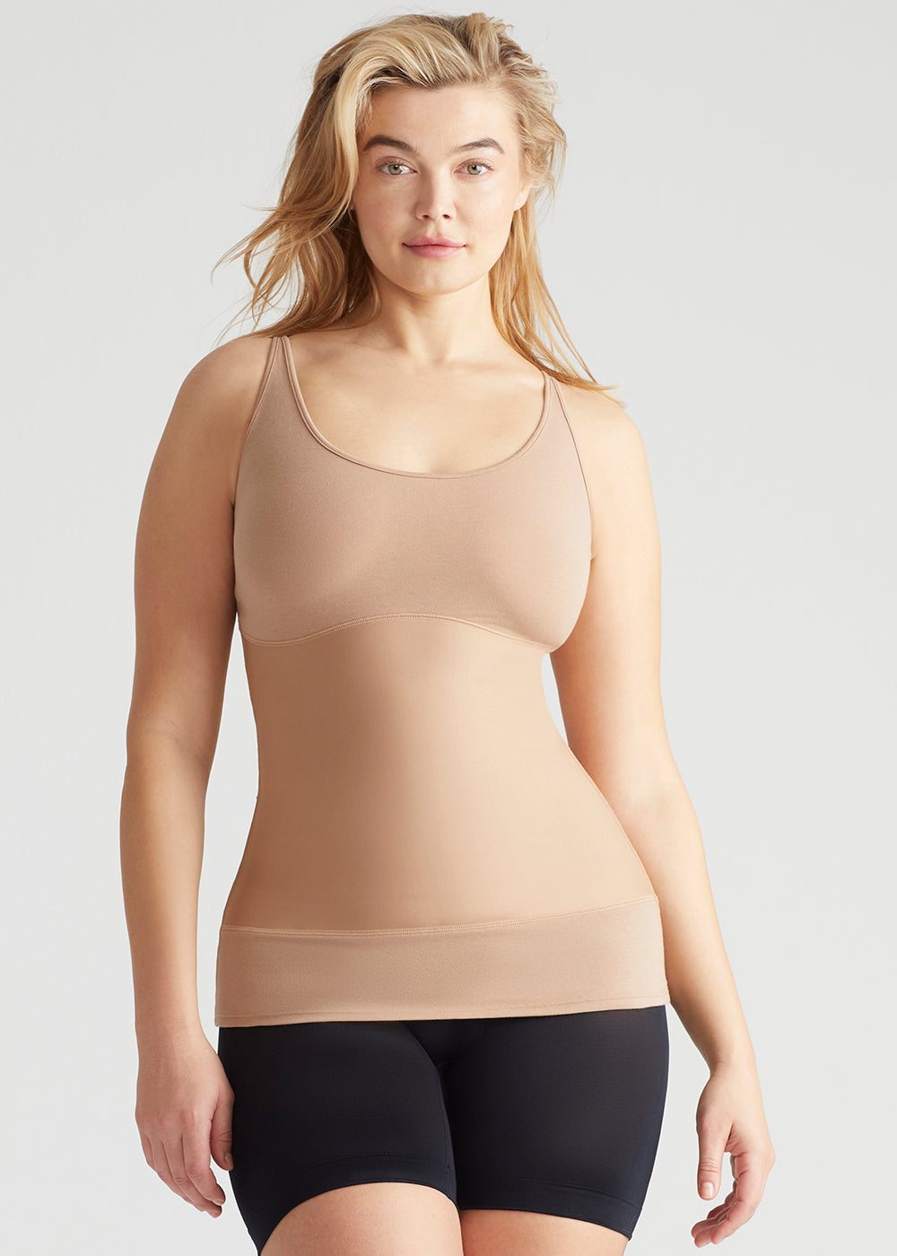 Alice Yummie Tummie® 3-Panel Shaping Tank from Yummie in Almond  - 1