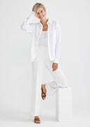 White Alice Yummie Tummie Tank Styled Look - Office Outfit Full Body | Yummie