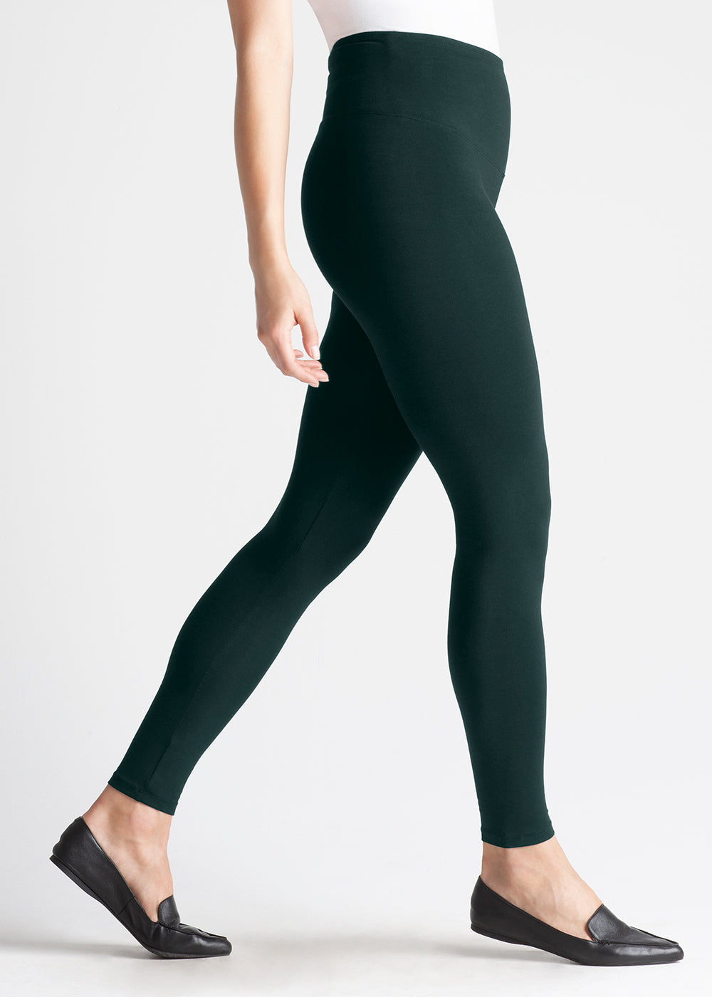 Rachel Shaping Legging - Cotton Stretch from Yummie in Ponderosa Pine  - 1