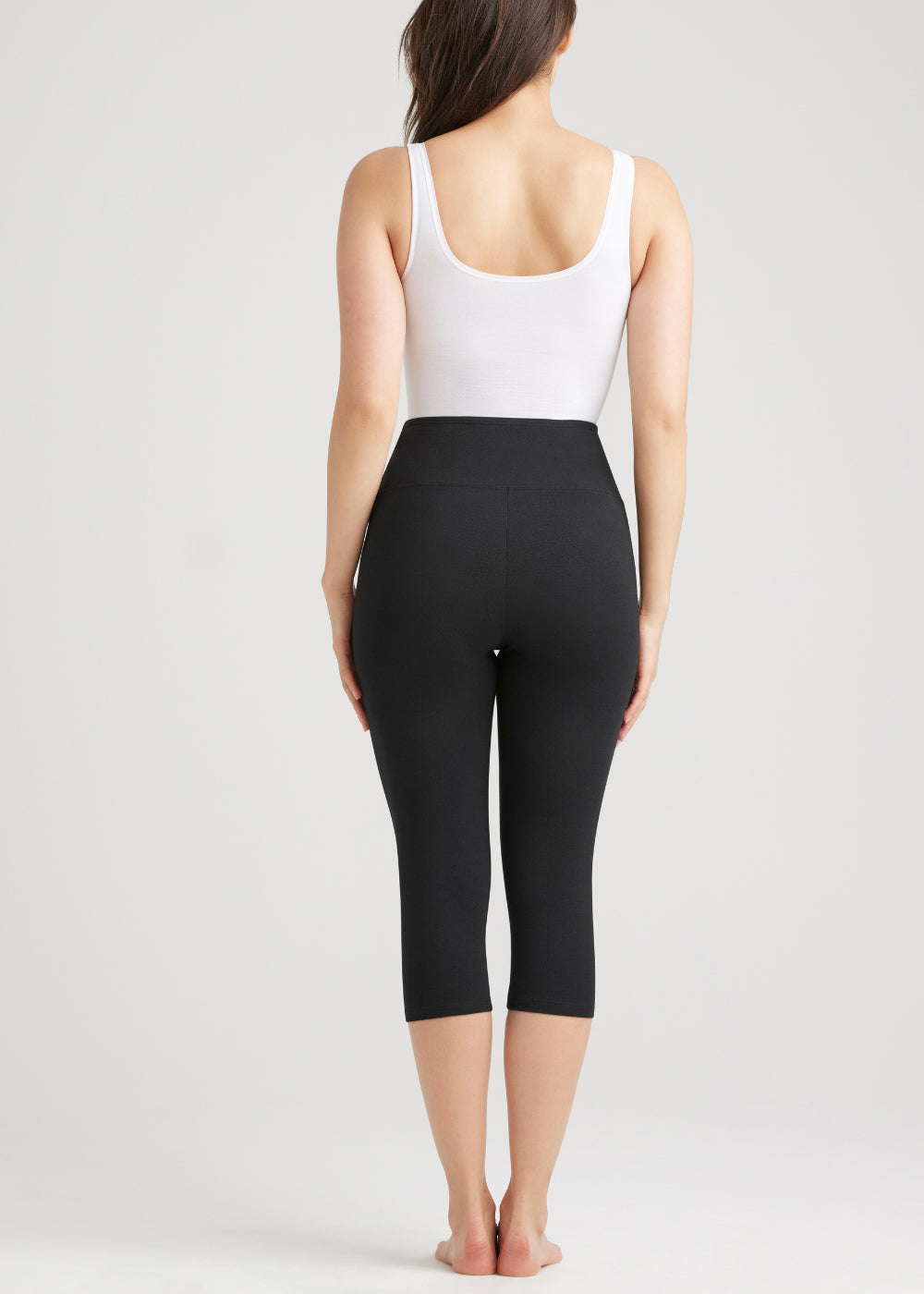 Buy Yummie women sportswear fit talia striped capris shaping leggings black  white Online