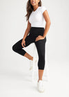 Gloria 7/8 Shaping Legging - 360Sculpt™ Cotton - Black from Yummie in Black - 1