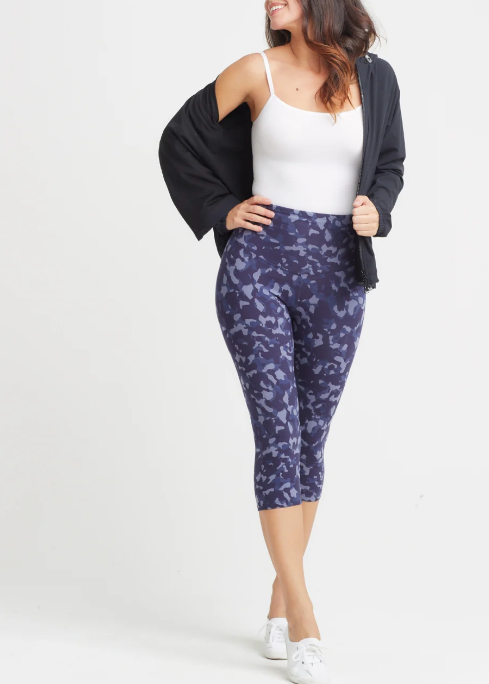 Talia Crop Capri Shaping Legging 360Sculpt™ Cotton Eclipse Camo