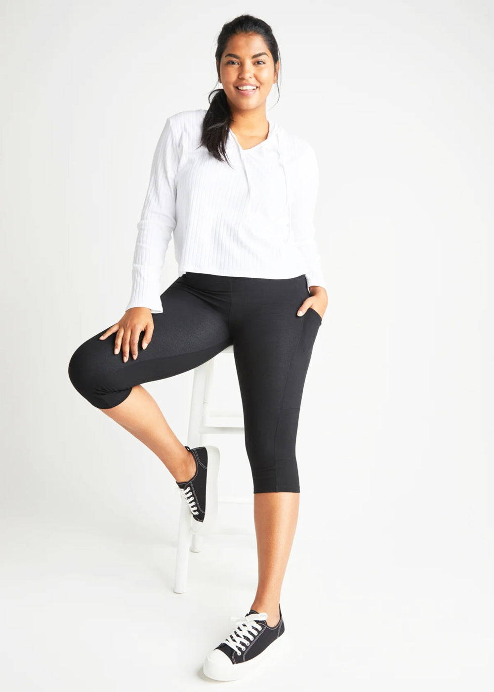 Talia Crop Shaping Legging w Pockets 360Sculpt™ Cotton