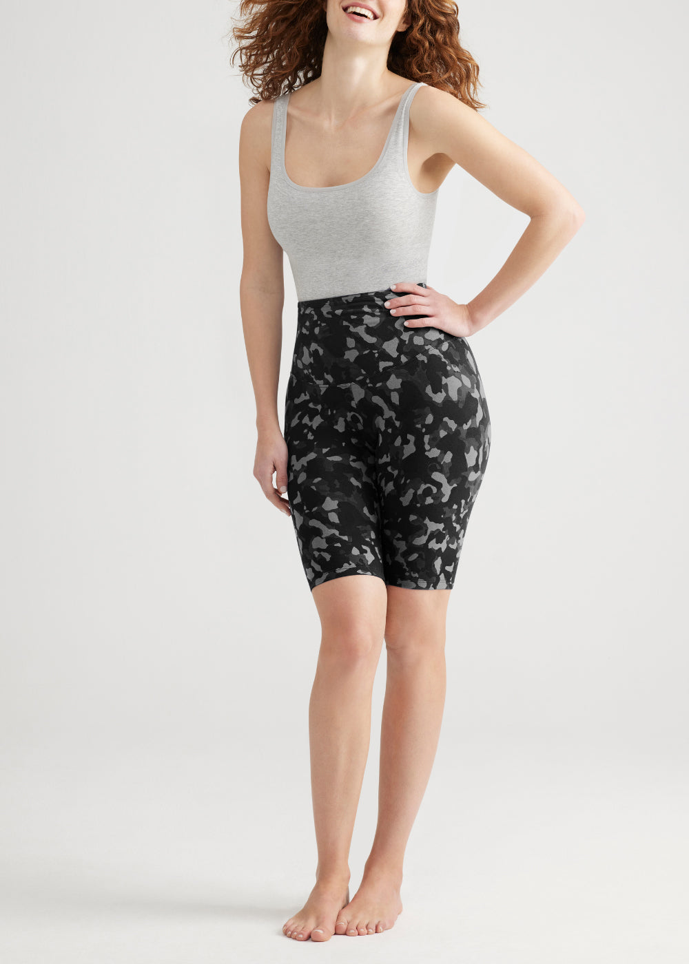Mel Shaping Biker Short 360Sculpt™ Cotton Heather Camo