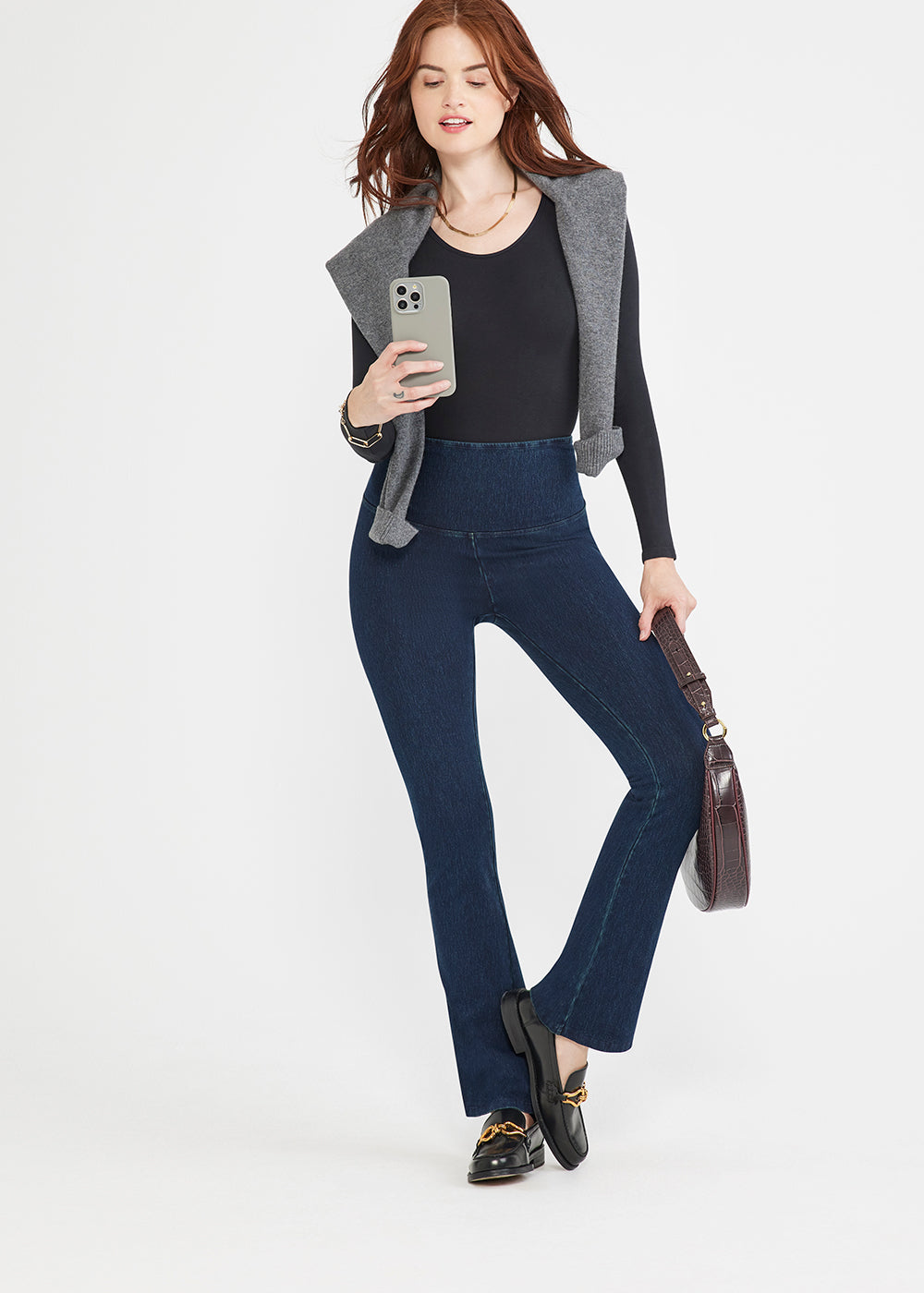 Denim Bootcut Shaping Legging - True Indigo