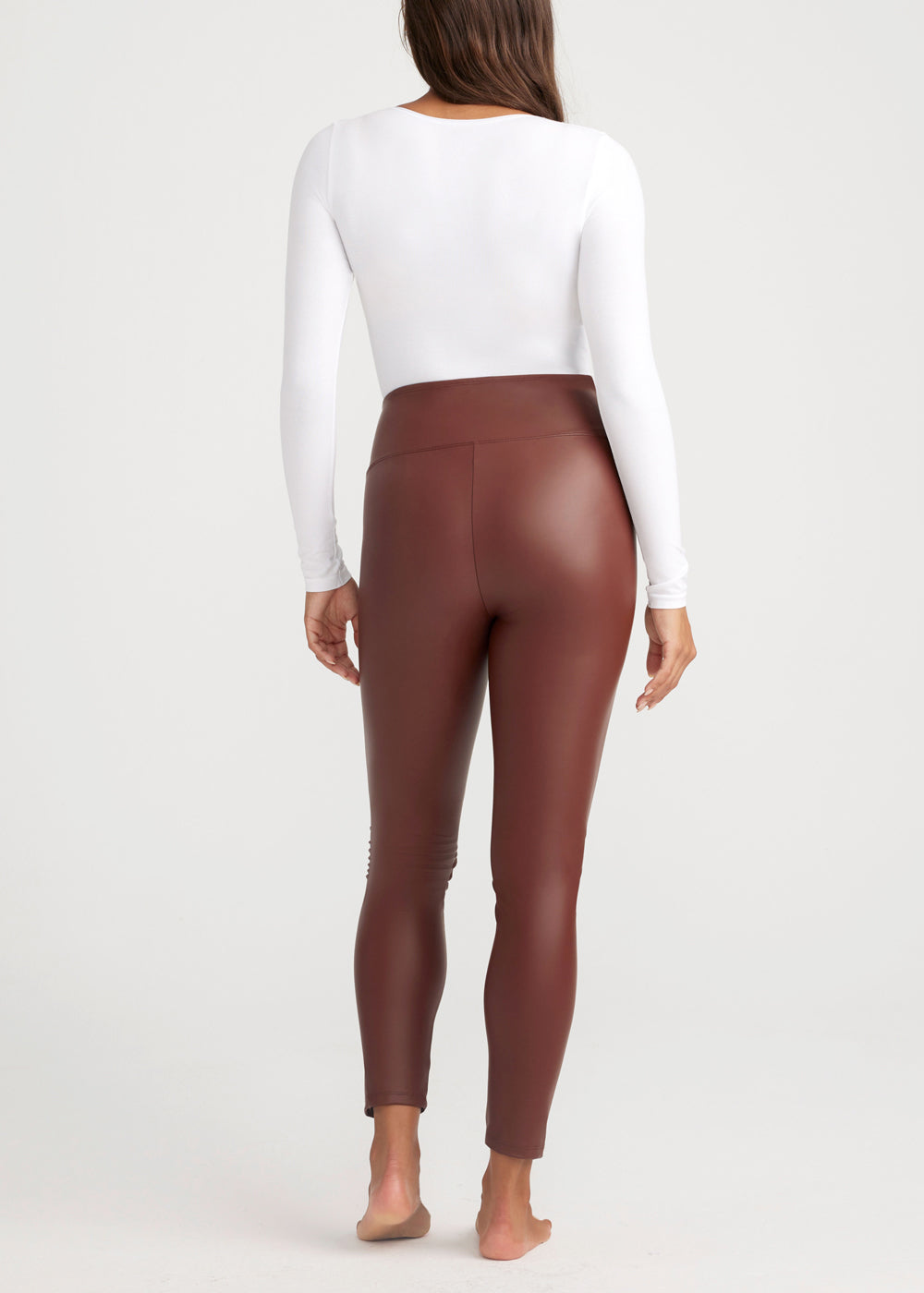 Java Faux Leather Butt Lifting Leggings Comfortable Stretch – Yummie