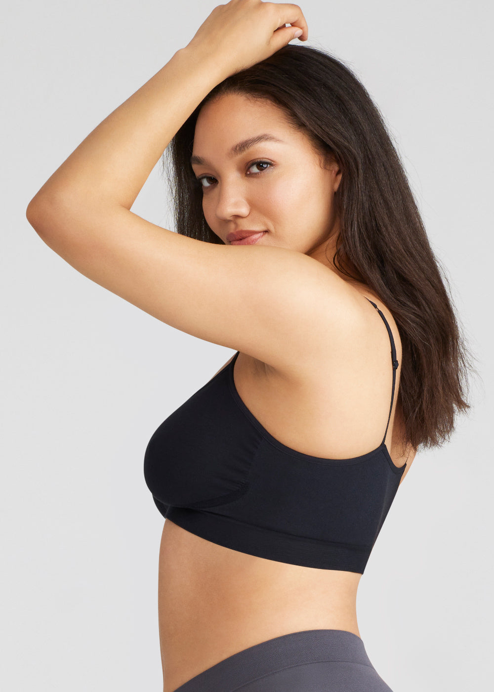Outlast® Audrey Unlined Seamless Bralette In Black Yummie Yummie