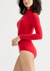 Madelyn Mock Neck Shaping Bodysuit-Yummie SoftServe™ - Salsa from Yummie in Salsa - 3