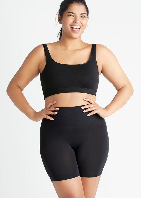 Black Seamless Comfortable Everyday Ultralight Shapewear Short black-seamless-comfortable-everyday-ultralight-shapewear-short