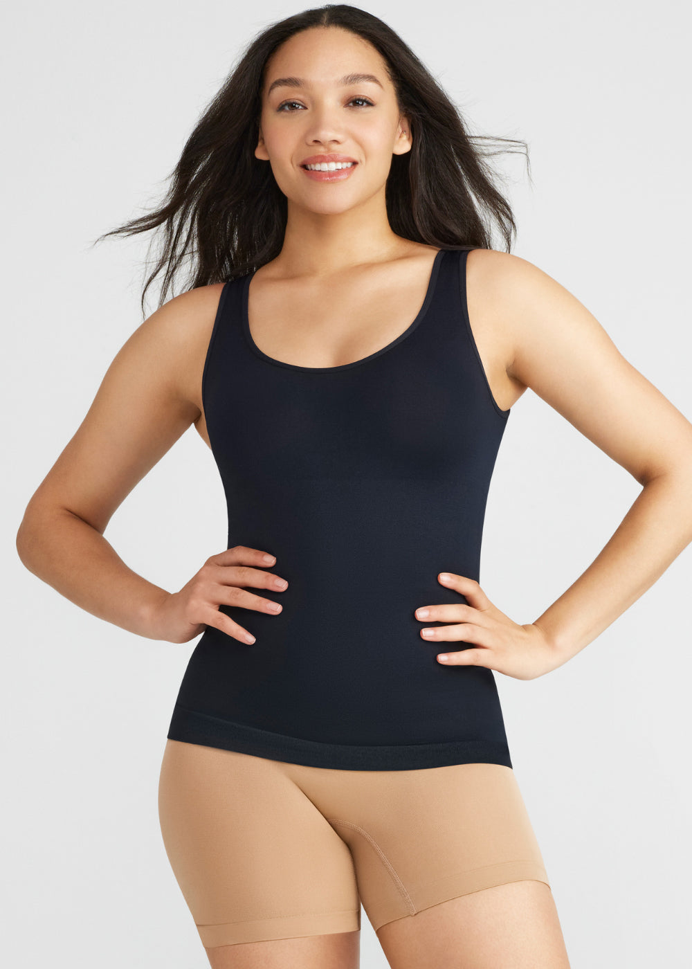 Lena Shaping Tank - Seamless from Yummie in Black  - 1