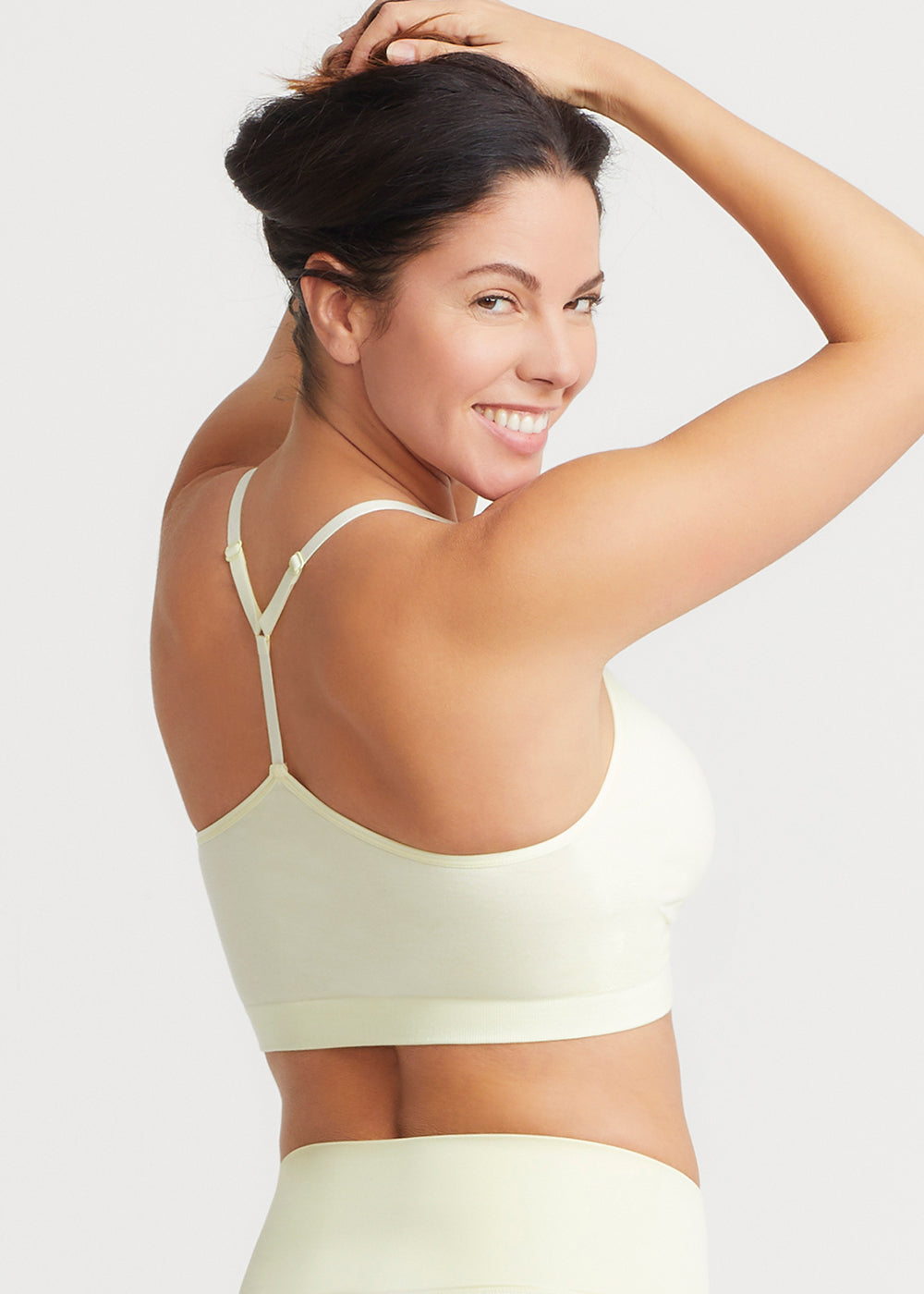 Emmie T-Back Bralette - Outlast® Seamless from Yummie in Tender Yellow  - 1