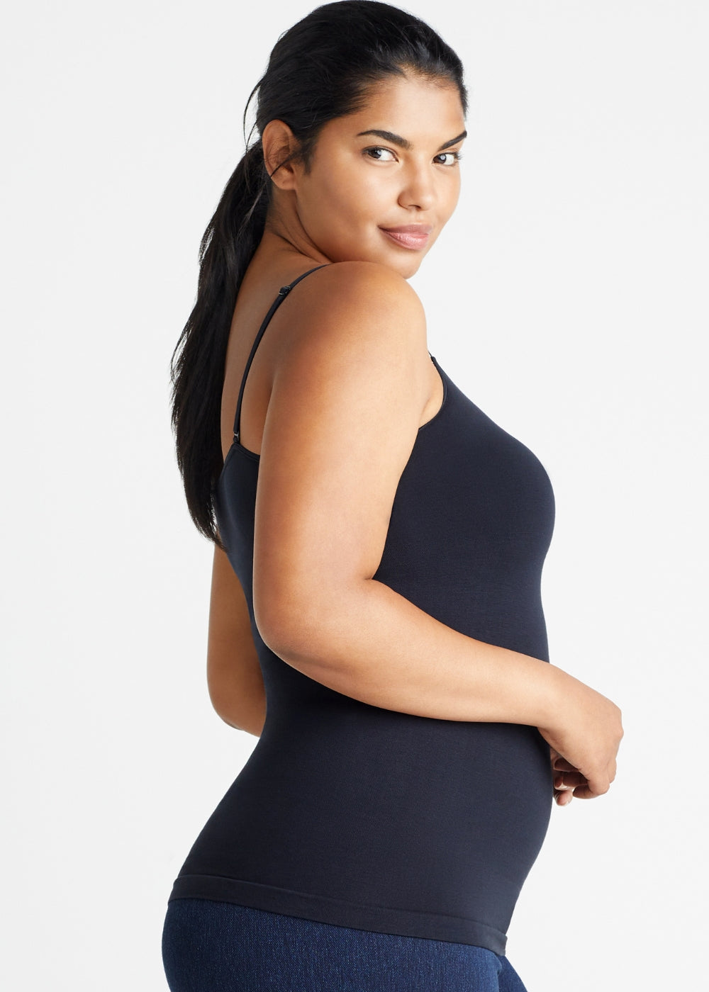 Yummie Seamless Convertible Shaping Cami in Black