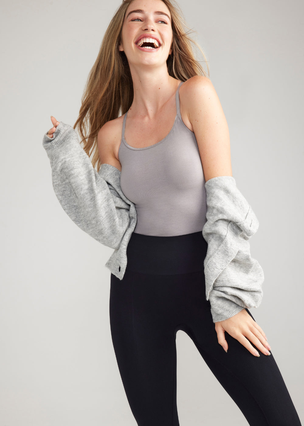 Convertible Shaping Camisole - Outlast® Seamless from Yummie in Gull Grey  - 1
