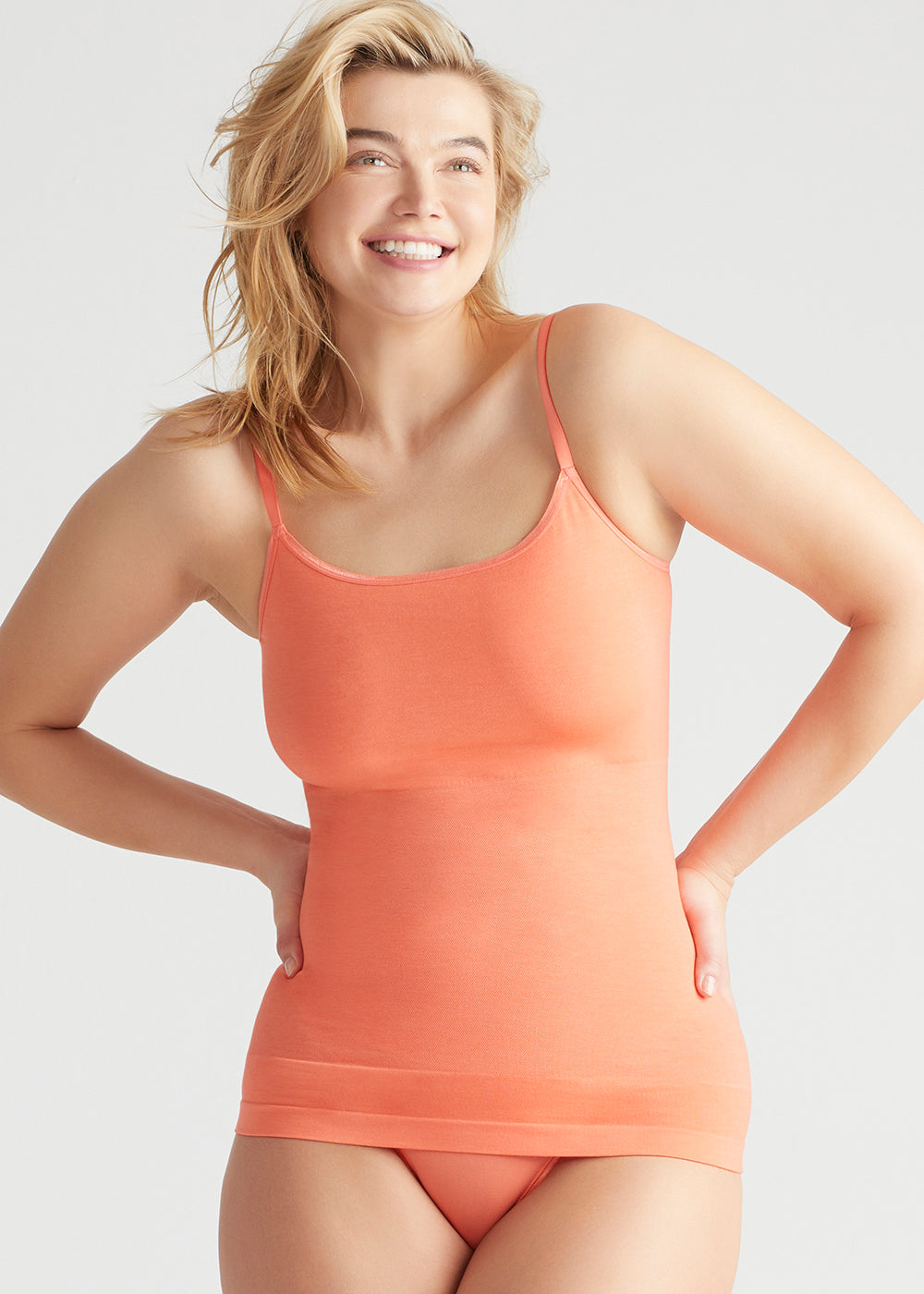 Convertible Shaping Camisole - Outlast® Seamless from Yummie in Peach Echo  - 1