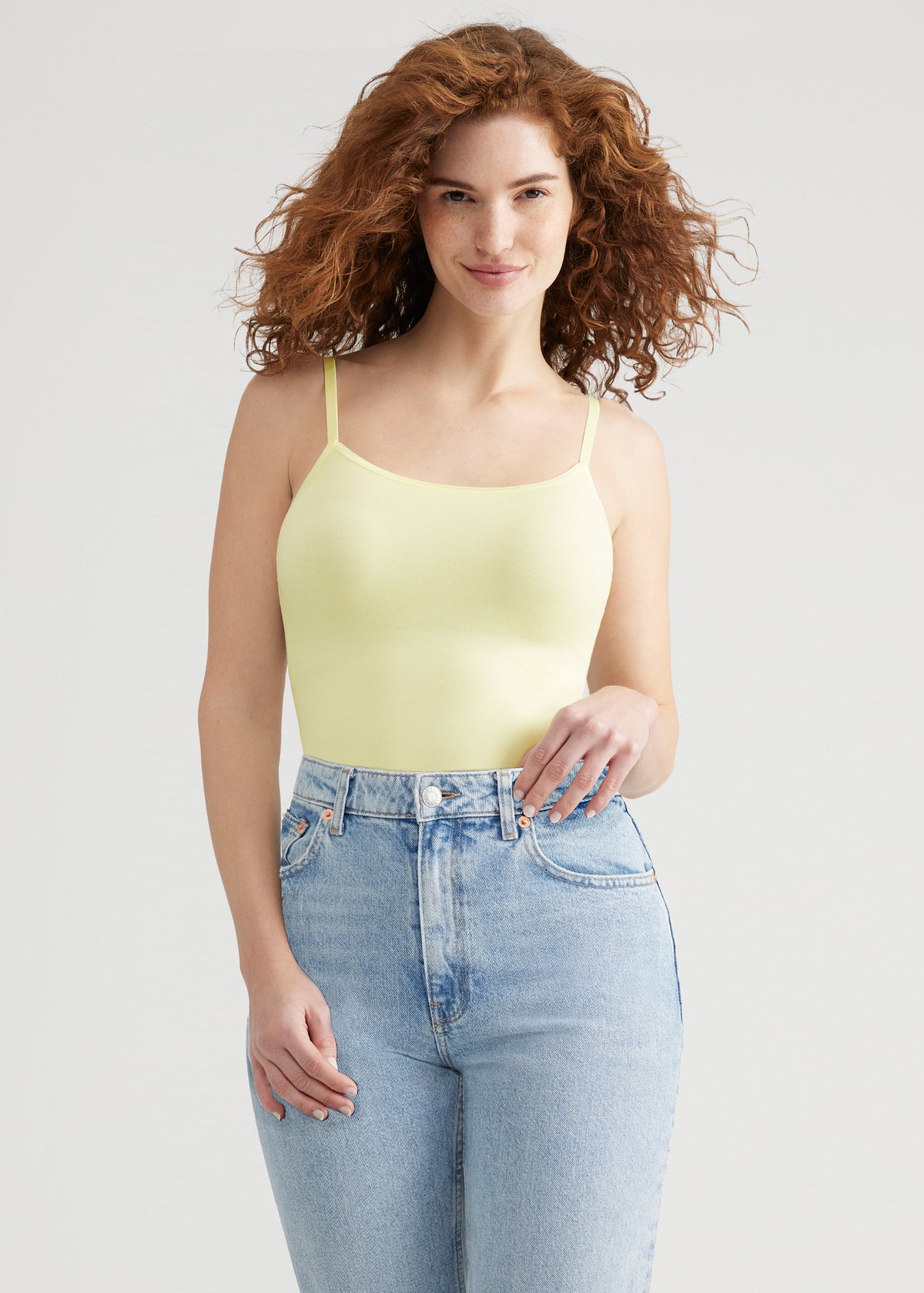 Convertible Shaping Camisole - Outlast® Seamless from Yummie in Tender Yellow  - 1