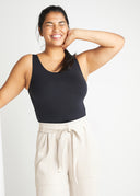 Ruby Shaping Full Back Bodysuit - 360Sculpt™ Cotton - Black