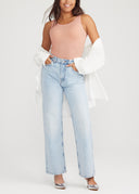 Ruby Shaping Full Back Bodysuit - 360Sculpt™ Cotton - English Rose