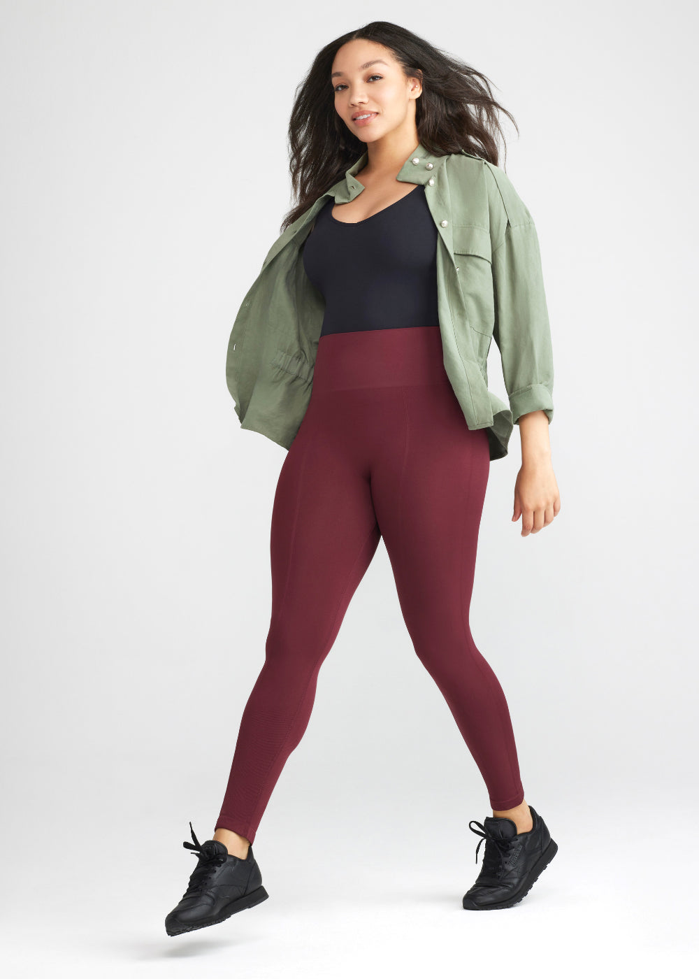 Talia Cropped Capri Shaping Legging with Pockets - Cotton Stretch