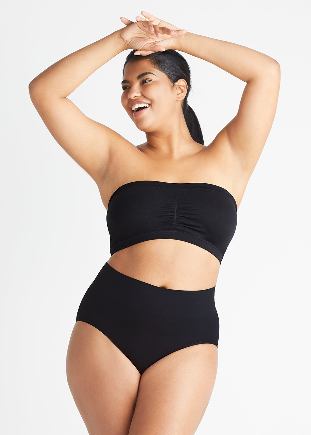 Bandeau Bra - Seamless from Yummie in Black  - 1