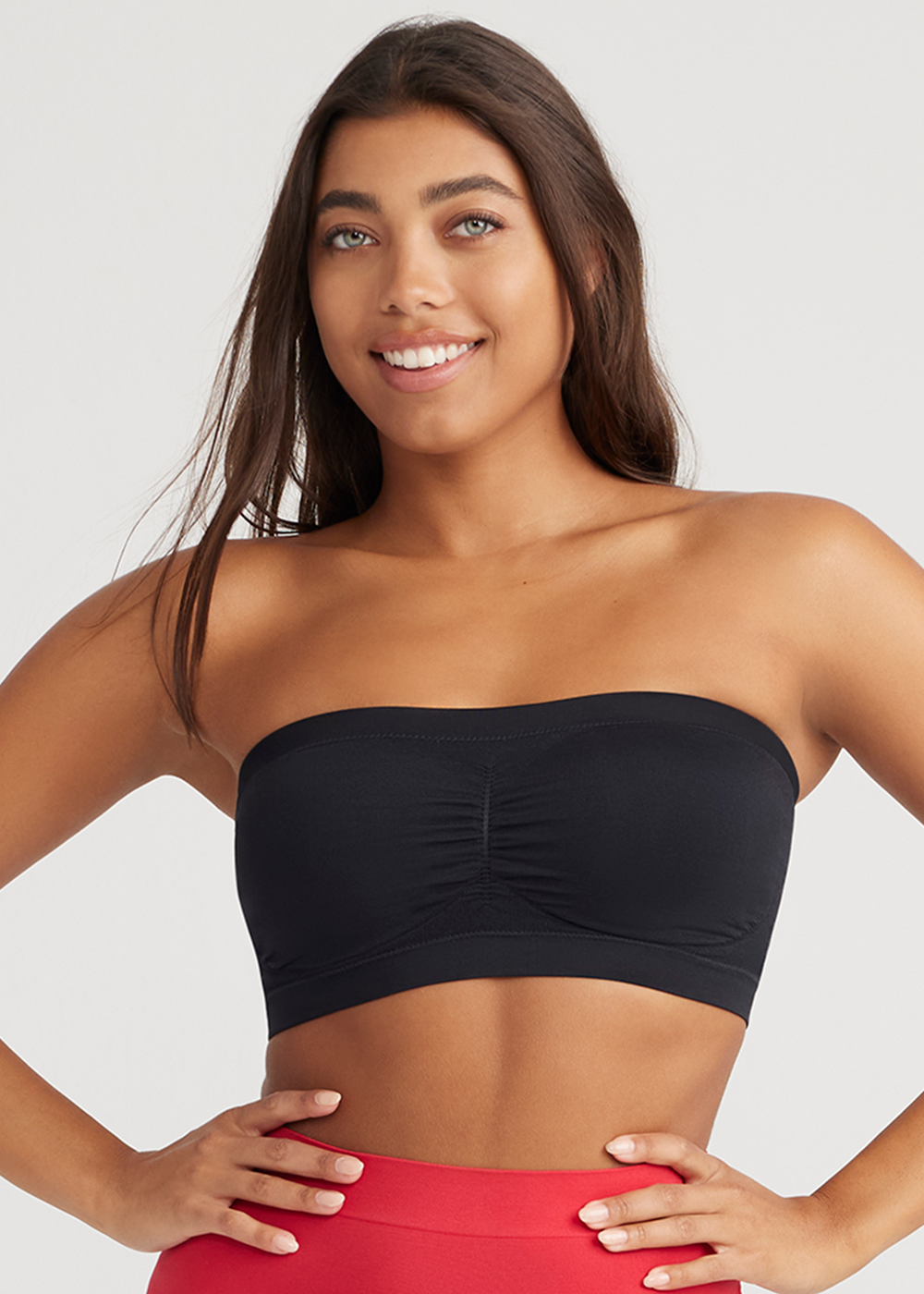 Seamless Bandeau Bra in Black yummie Yummie