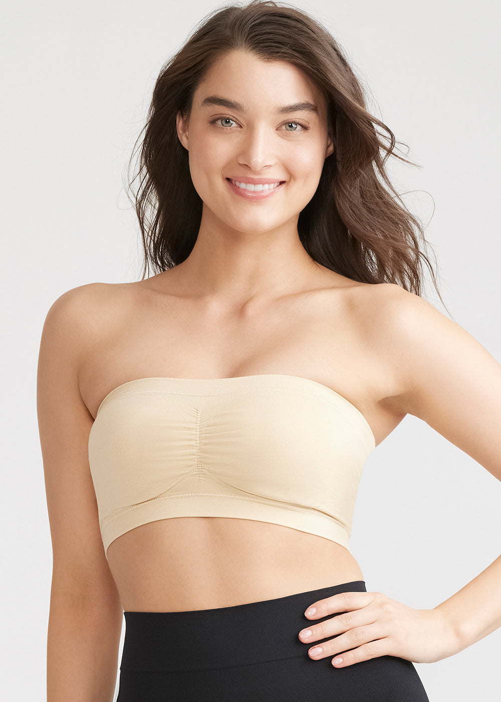 Bandeau Bra - Seamless from Yummie in Frappe  - 1