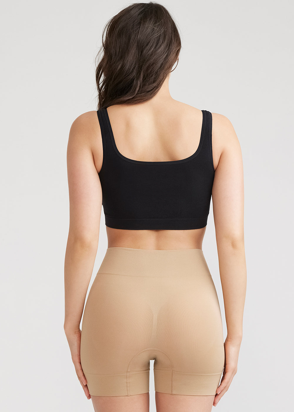 Yummie - Bria High Waist Shaping Short - Nude & Black – About the Bra