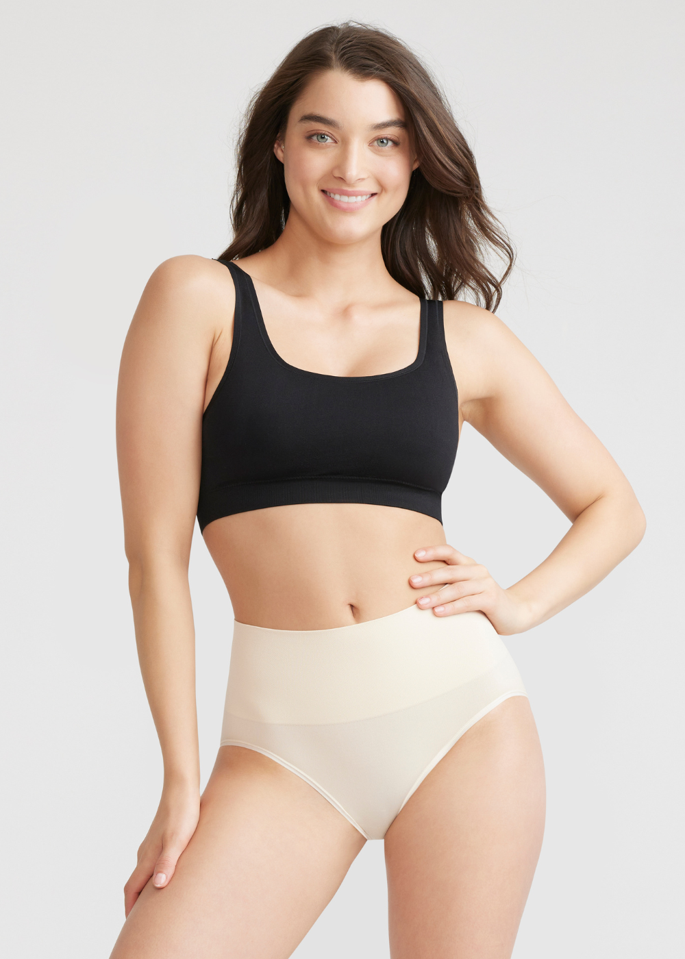 YUMMIE Nylon Brief Women's Underwear Sz L/XL Nude YT6-576 (New) – PayWut