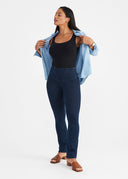 Black Cotton Shaping Tank - Styled with Denim Outfit | 5'9" M/L | Yummie