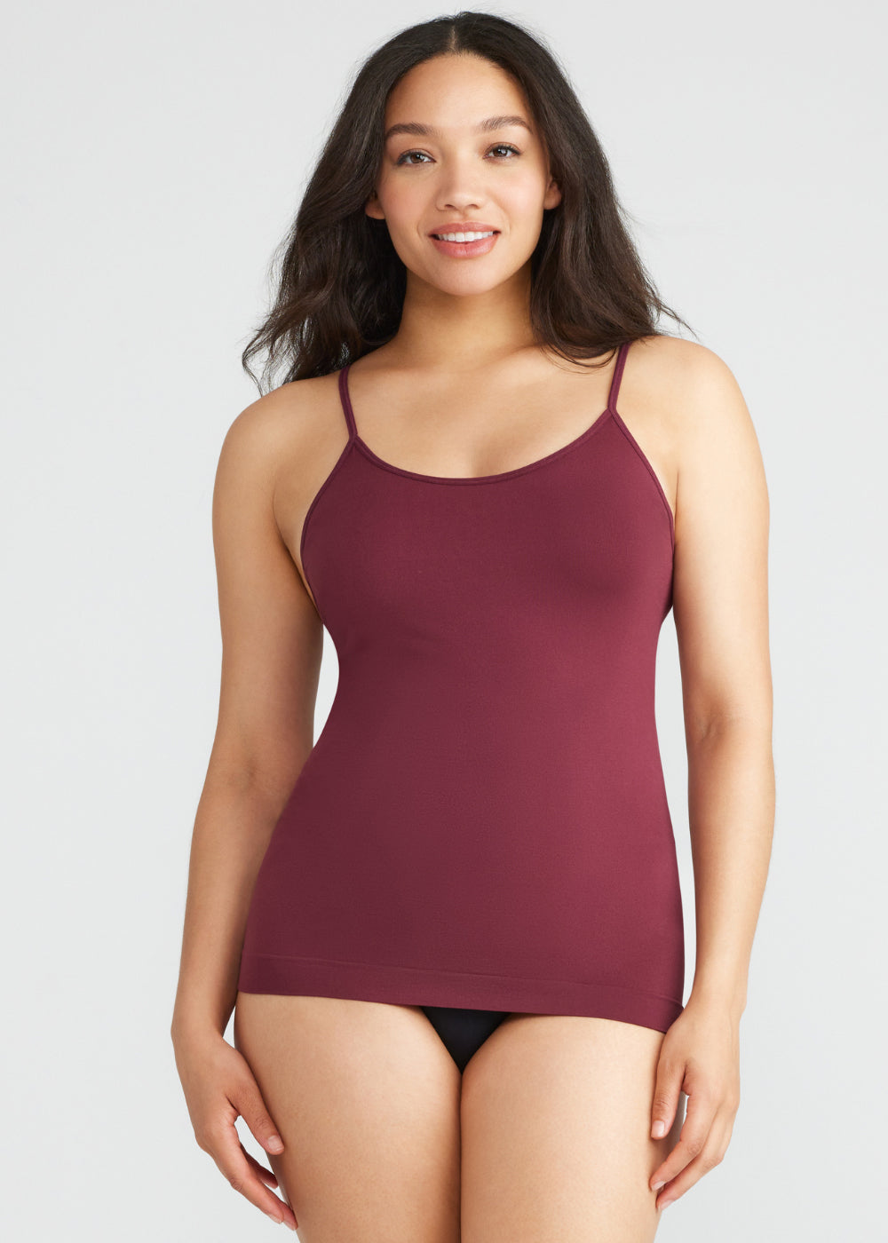Non-Shaping Camisole - Seamless from Yummie in Windsor Wine  - 1