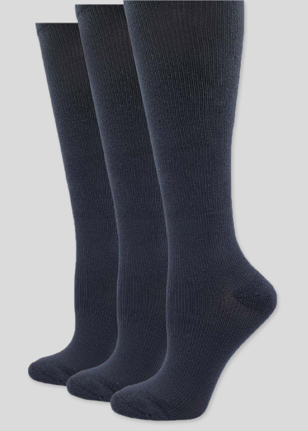 3-Pack Mild Compression Knee High Socks from Yummie in Black - 1