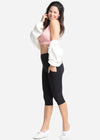 Talia Crop Shaping Legging w/ Pockets - 360Sculpt™ Cotton from Yummie in Talia Crop Shaping Legging w/ Pockets - 360Sculpt™ Cotton - 23