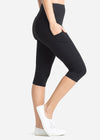 Talia Crop Shaping Legging w/ Pockets - 360Sculpt™ Cotton from Yummie in Black - 15