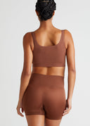 Copper Glow Ultralight Shapewear Short Waistband Detail - 5' 10.5" S/M | Yummie