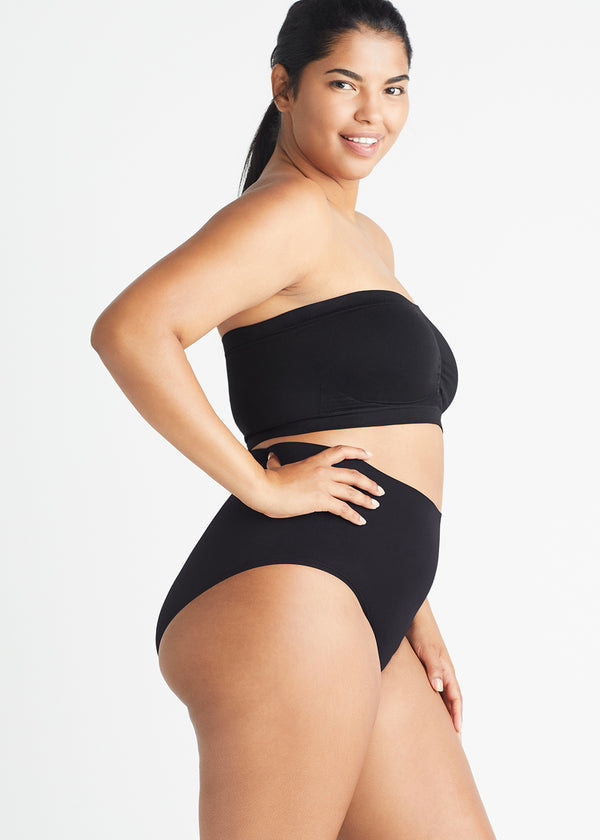 Bandeau Bra w/ Removable Pads - Black from Yummie in Black - 3
